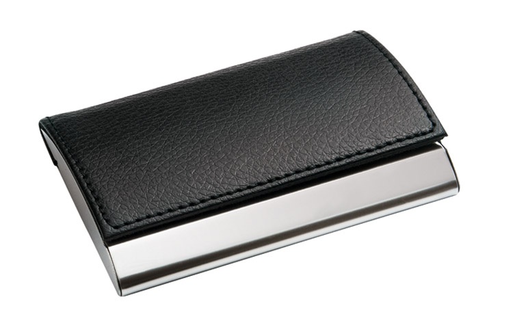 Logotrade corporate gifts photo of: Business card holder HORIT, black