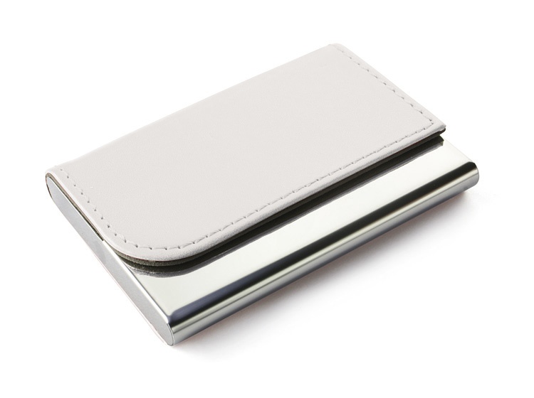 Logotrade promotional products photo of: Business card holder TIVAT, White