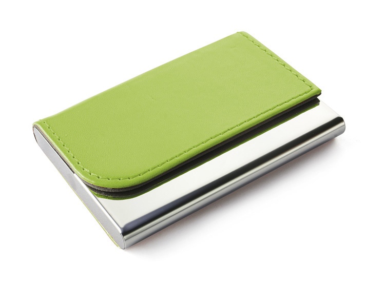 Logotrade corporate gifts photo of: Business card holder TIVAT, Green