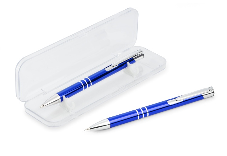 Logotrade advertising product picture of: Writing set KALIPSO, blue