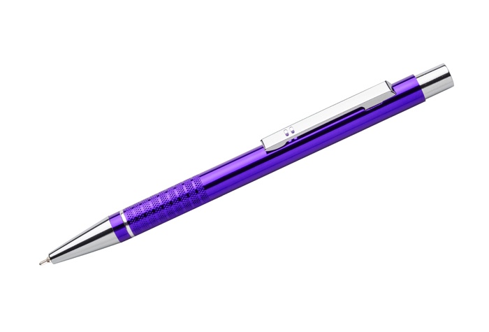 Logo trade promotional items picture of: BonitoBallpoint pen, purple