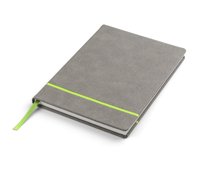 Logo trade promotional giveaway photo of: Notebook NUBOOK A5, green