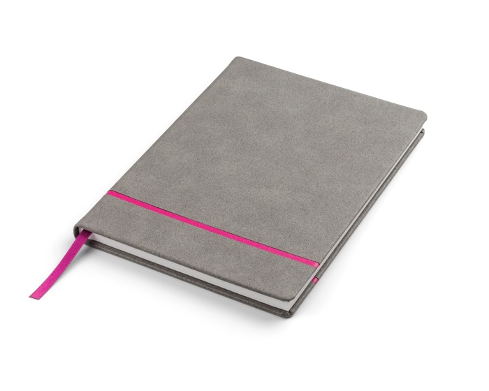 Logo trade business gifts image of: Notebook NUBOOK A5, pink