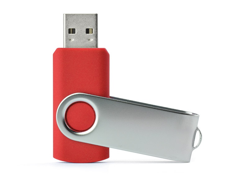 Logotrade business gift image of: USB flash drive TWISTER 8 GB, Red