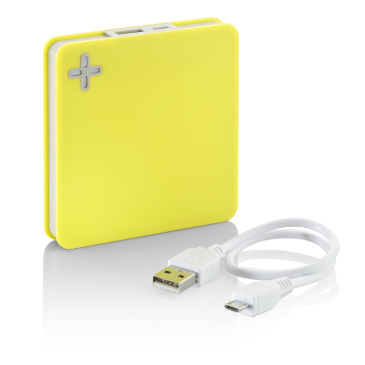 Logotrade promotional products photo of: Power bank MAIS 5200 mAh, Yellow