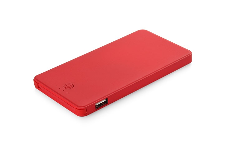 Logotrade advertising products photo of: Power bank VIVID 4000 mAh, Red