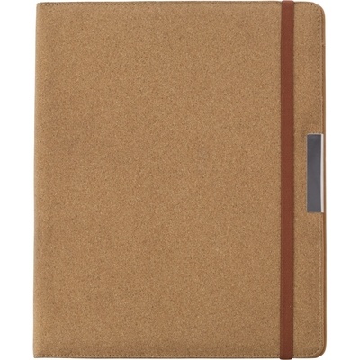 Logo trade promotional items image of: Conference folder with notebook, Beige