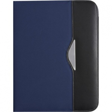 Logo trade promotional giveaways picture of: Conference folder with notebook, Blue