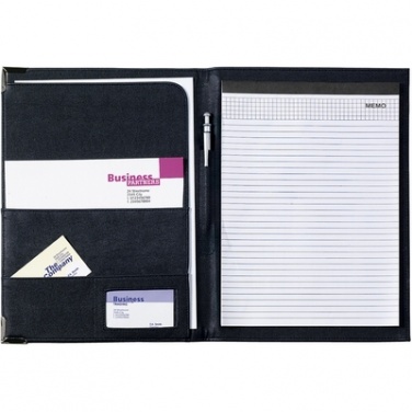 Logotrade promotional product picture of: Conference folder with notepad and pen, blue