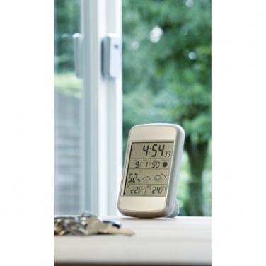 Logo trade promotional merchandise image of: Weather station with outside sensor