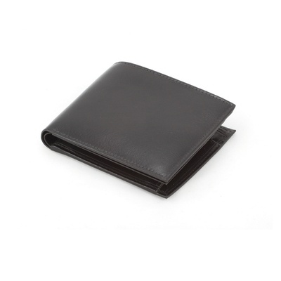 Logo trade corporate gifts image of: Mauro Conti leather wallet, black