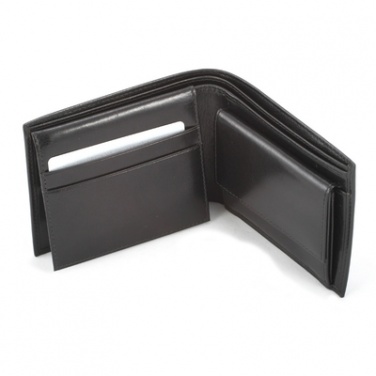 Logo trade promotional gift photo of: Mauro Conti leather wallet, black