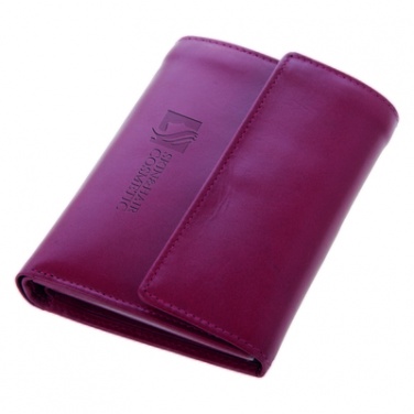 Logo trade corporate gifts picture of: Mauro Conti leather wallet for women, red