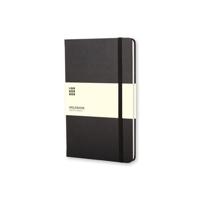 Logotrade corporate gift image of: Moleskine large notebook, lined pages, hard cover, black