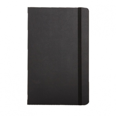 Logotrade promotional gift picture of: Moleskine large notebook, lined pages, hard cover, black