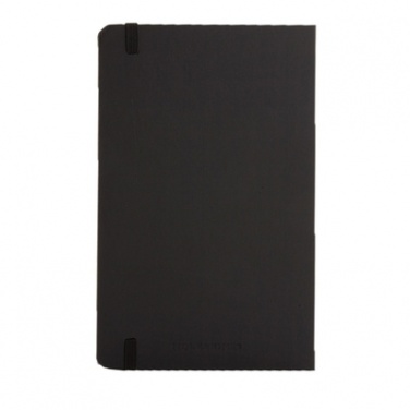 Logotrade promotional giveaway image of: Moleskine large notebook, lined pages, hard cover, black