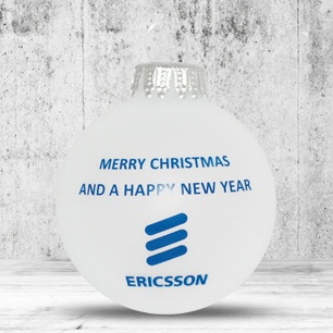 Logo trade promotional product photo of: Christmas ball with 1 color logo, 8 cm