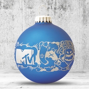 Logotrade business gifts photo of: Christmas ball with 1 color logo, 8 cm