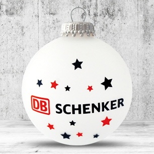 Logotrade promotional item picture of: Christmas ball with 4-5 color logo 8 cm