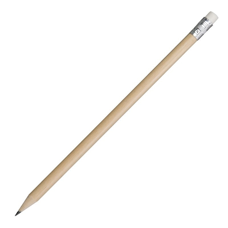 Logo trade promotional product photo of: Wooden pencil, ecru natural