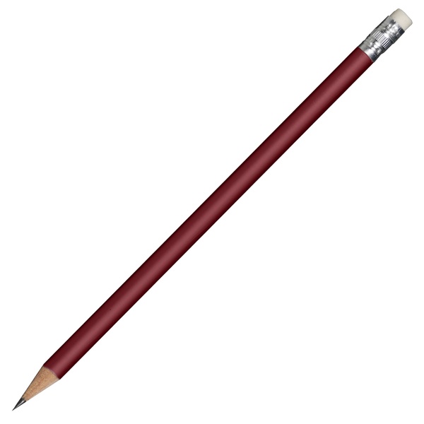 Logotrade promotional giveaway image of: Wooden pencil, red