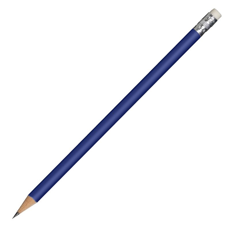 Logo trade promotional items image of: Reklaamtoode: Wooden pencil, dark blue