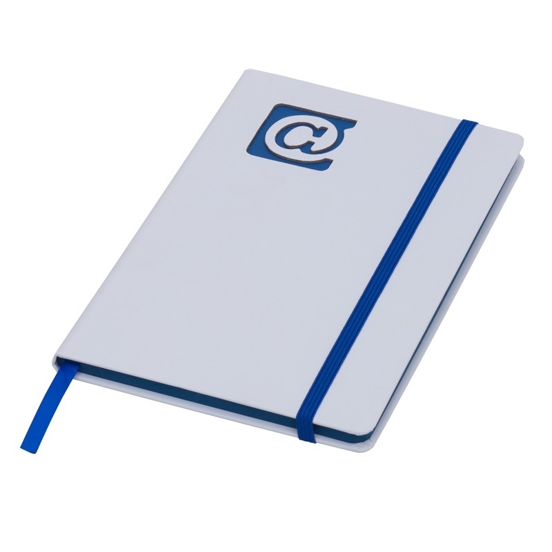 Logo trade business gifts image of: Plain notepad, @ 130x210/80p, blue/white