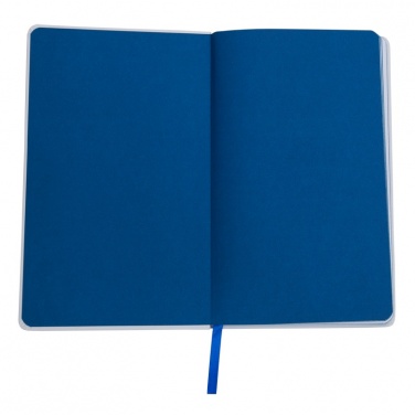 Logo trade promotional merchandise image of: Plain notepad, @ 130x210/80p, blue/white