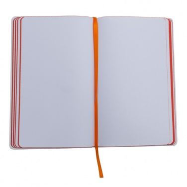 Logo trade promotional items image of: Plain notepad, @ 130x210/80p, orange/white