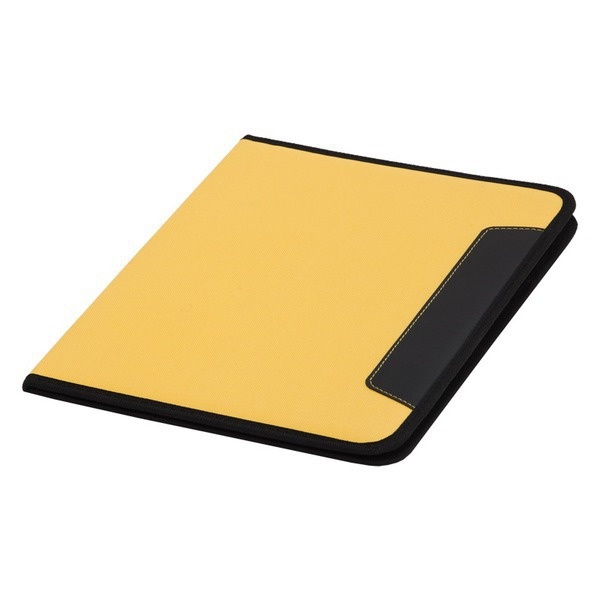 Logo trade corporate gift photo of: Ortona A4 folder, yellow/black