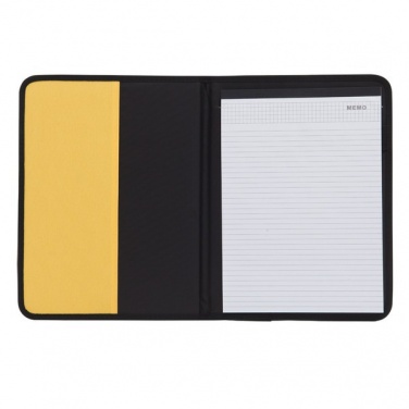 Logotrade promotional products photo of: Ortona A4 folder, yellow/black