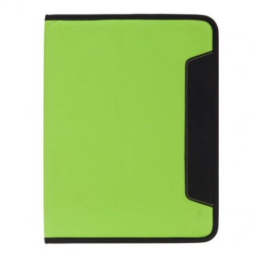 Logotrade business gift image of: Ortona A4 folder, green/black