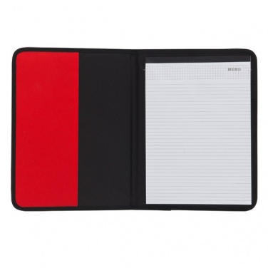 Logo trade business gifts image of: Ortona A4 folder, red/black