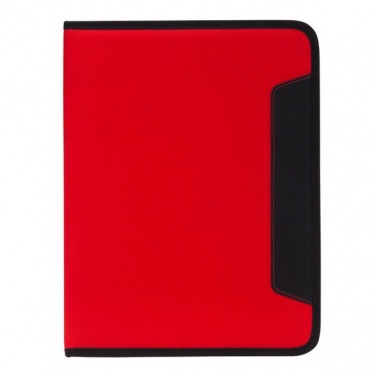 Logo trade advertising products picture of: Ortona A4 folder, red/black