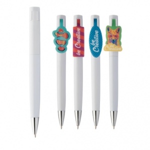 Logo trade promotional items image of: Creaclip ballpoint pen custom made