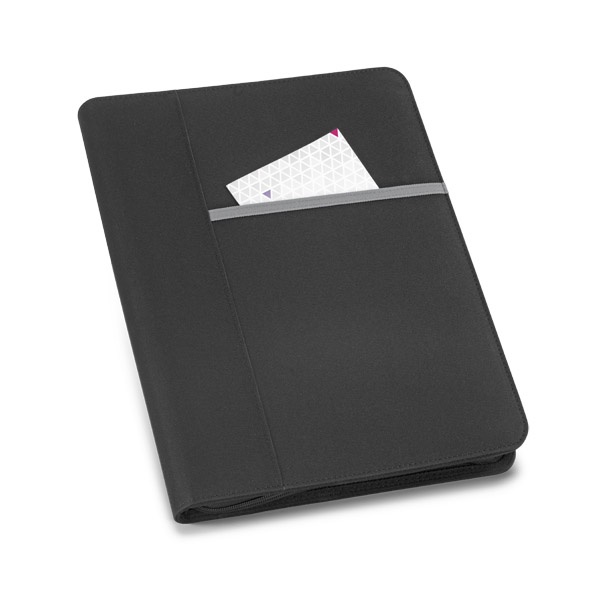 Logo trade business gifts image of: A4 folder, Grey