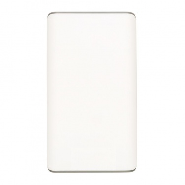 Logo trade promotional gifts image of: 10.000 mAh powerbank with display, white