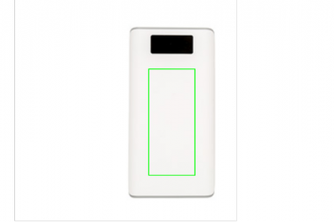 Logotrade promotional gift picture of: 20.000 mAh powerbank with display, white