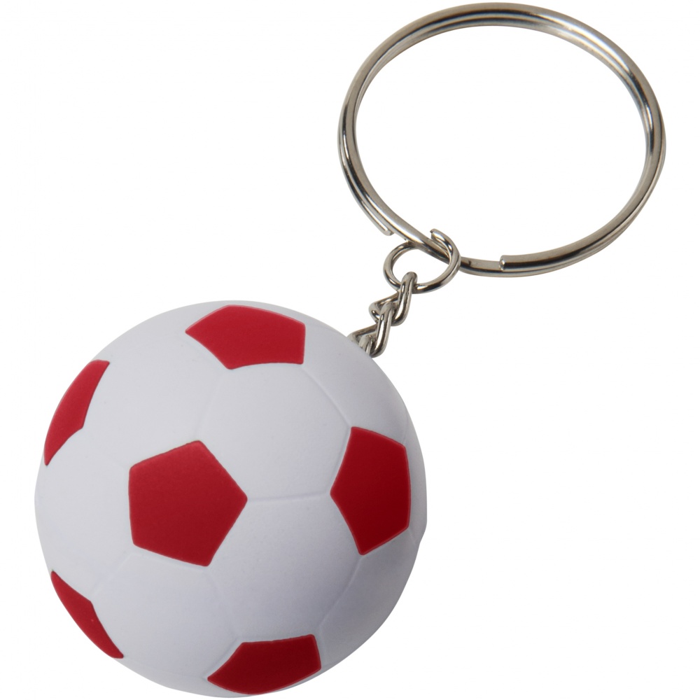 Logo trade promotional merchandise picture of: Striker football key chain, red