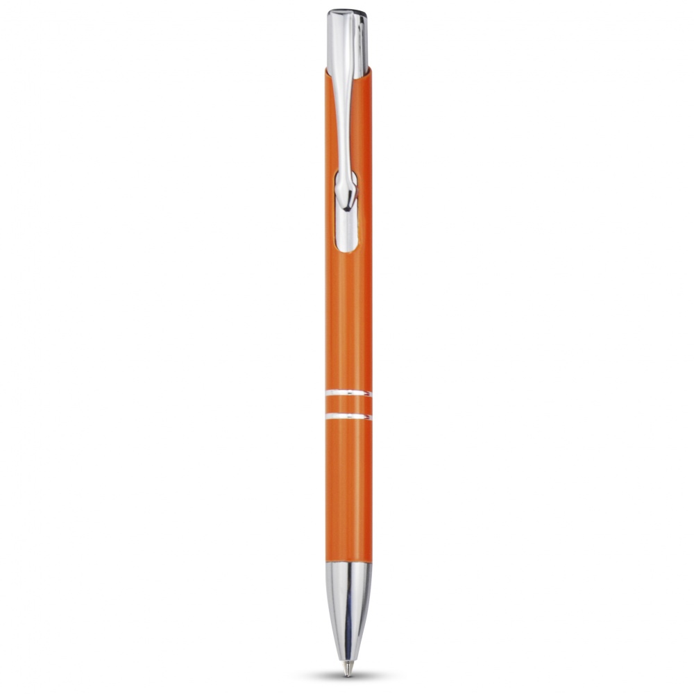 Logo trade promotional item photo of: Moneta Ballpoint Pen, Orange