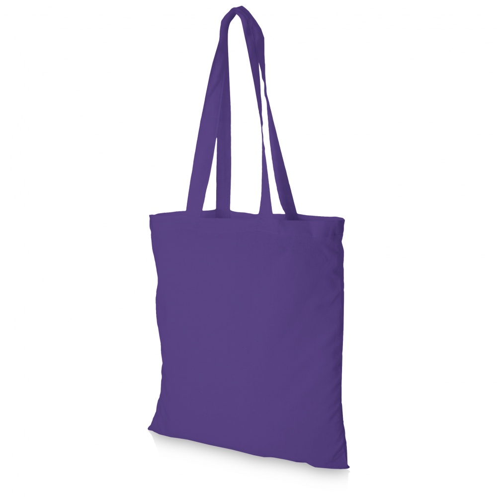 Logo trade advertising product photo of: Madras Cotton tote, purple