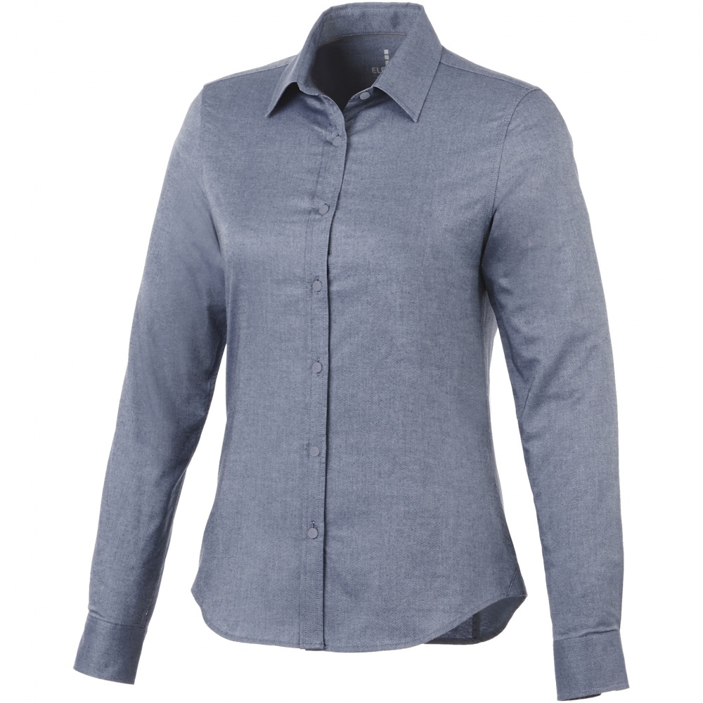 Logotrade promotional giveaway picture of: Vaillant long sleeve ladies shirt, navy