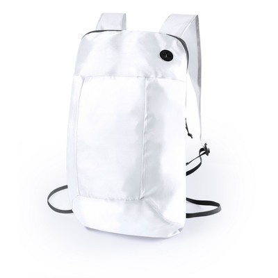 Logo trade promotional items picture of: Foldable backpack, White