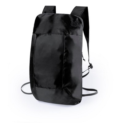 Logotrade promotional merchandise photo of: Foldable backpack, Black