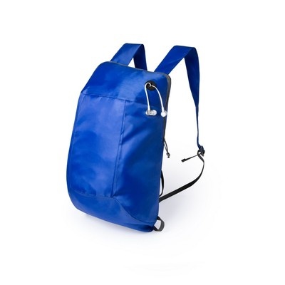 Logo trade promotional merchandise image of: Foldable backpack, Blue