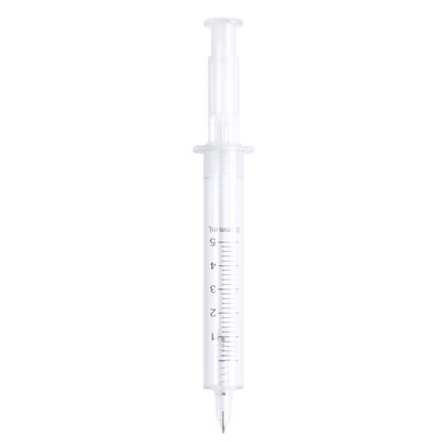 Logo trade promotional gifts image of: Ball pen "syringe", Beige