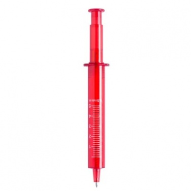 Logotrade corporate gifts photo of: Ball pen "syringe", Red