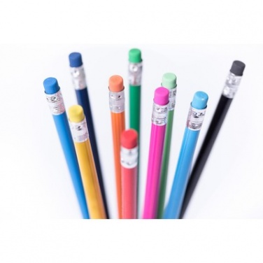 Logotrade corporate gift picture of: Pencil with eraser, Black