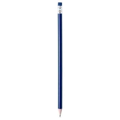 Logo trade corporate gifts picture of: Pencil with eraser, Blue