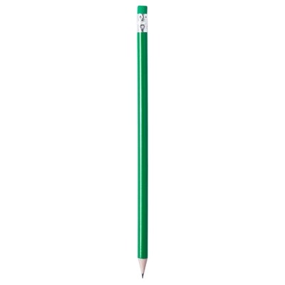 Logotrade promotional item image of: Pencil with eraser, Green